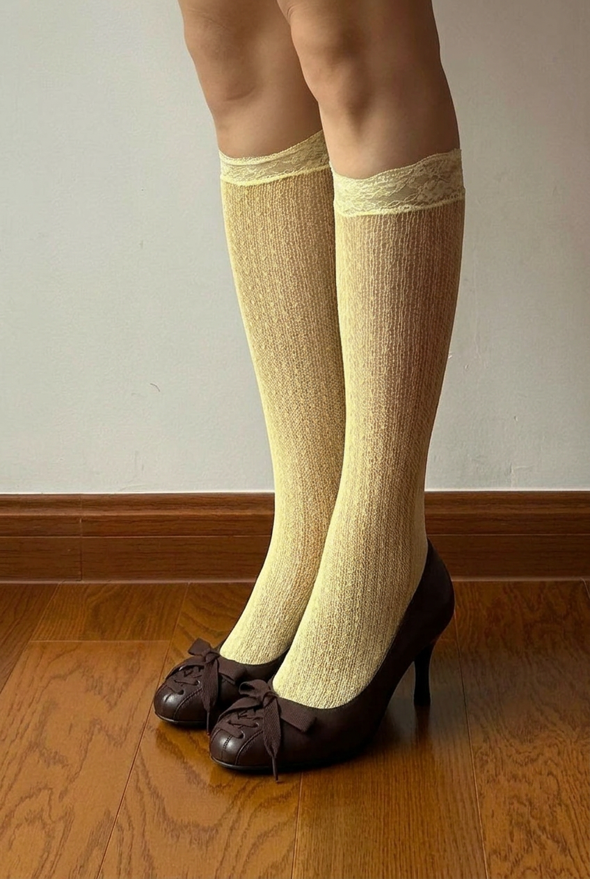 Bow Tie Retro Low Heels