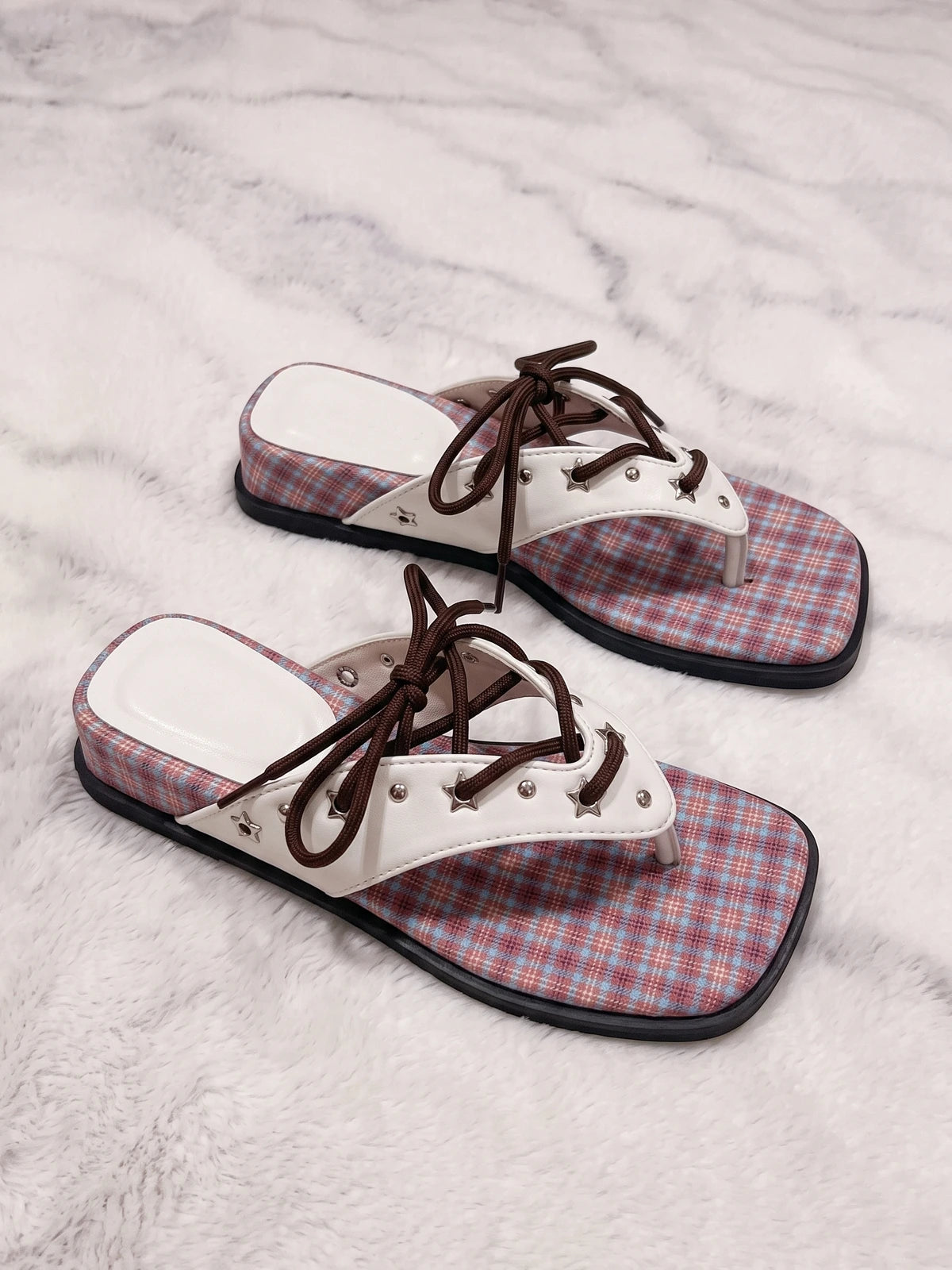 Multi-colored Blue Darling Sandals