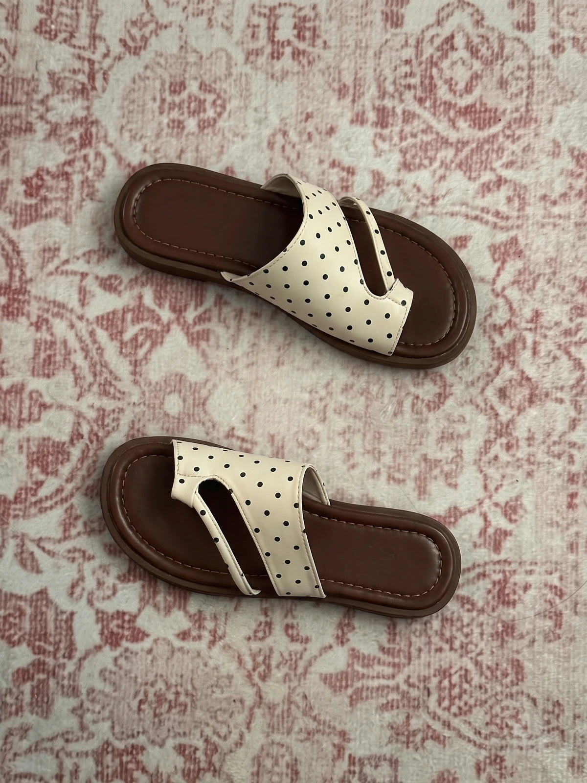 Marinelle Polka Dot Asymmetric Slides