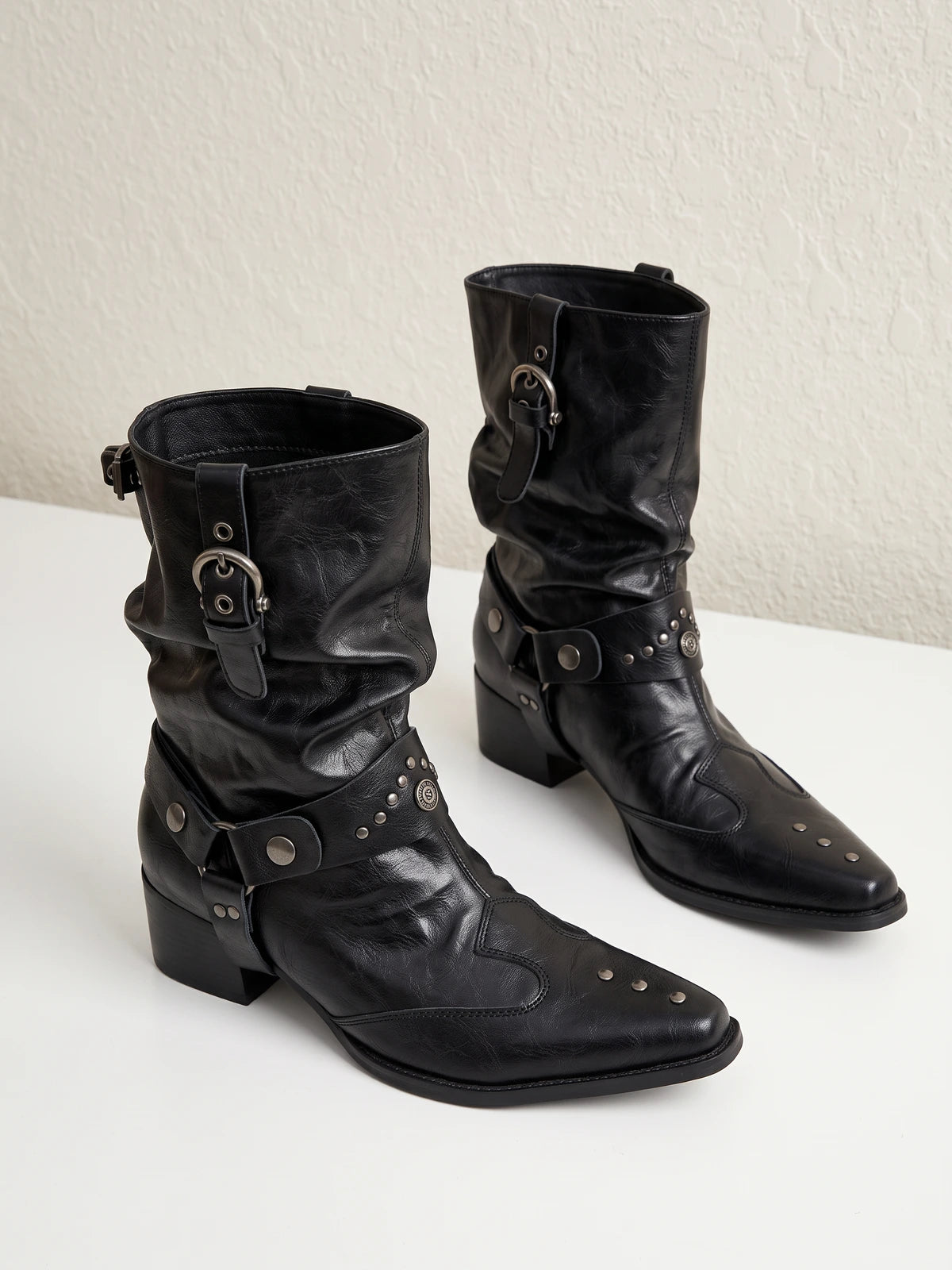 Solange Studded Slouch Boots
