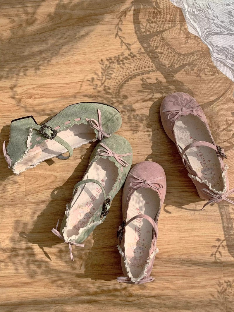 Retro Bow Round-Toe Lolita Shoes