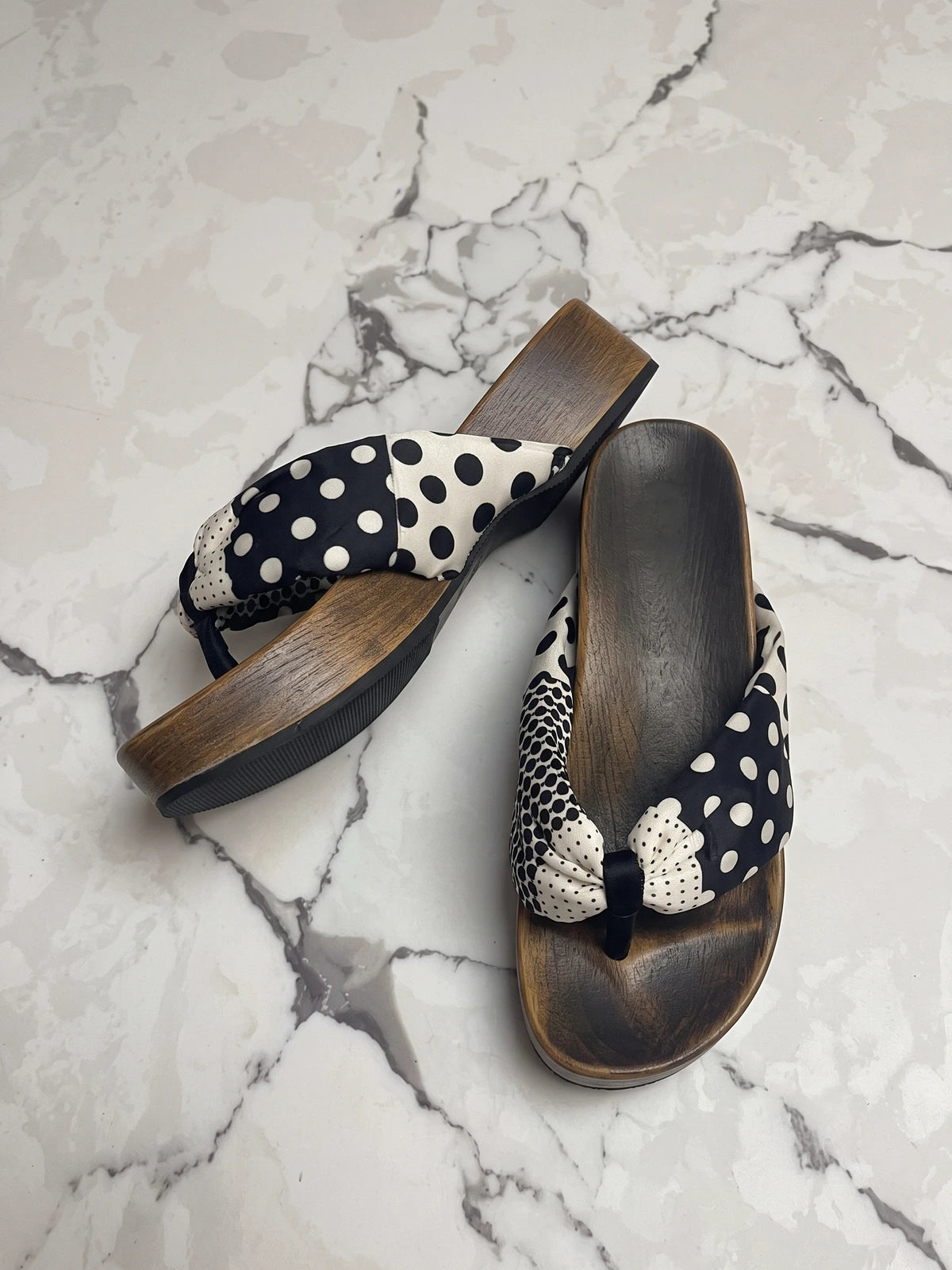 Katie Polka Dot Platform Sandals