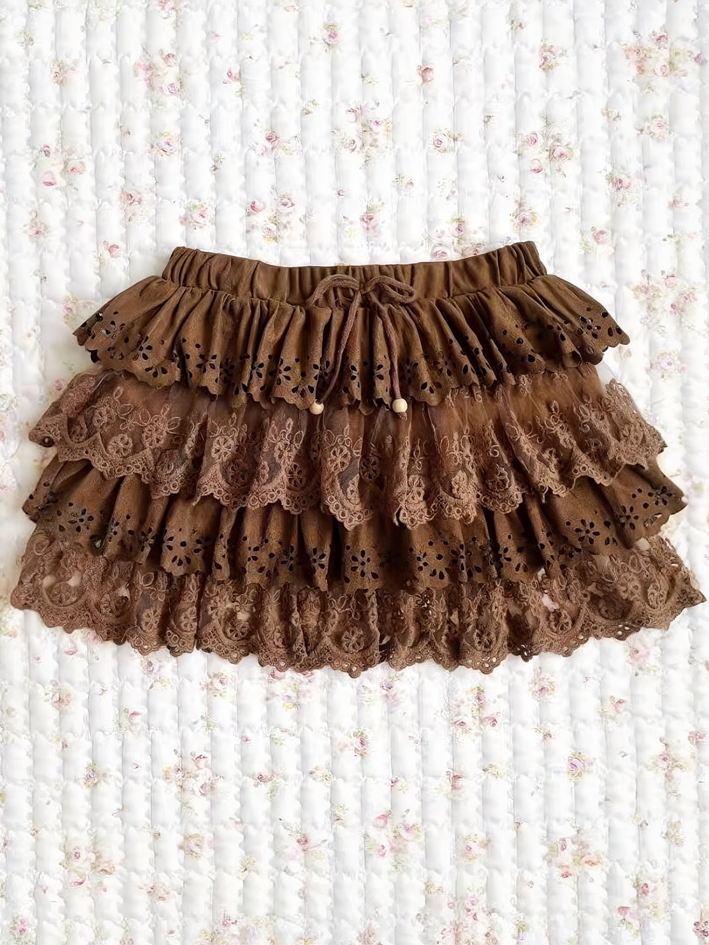 Mocha Rose Ruffle set