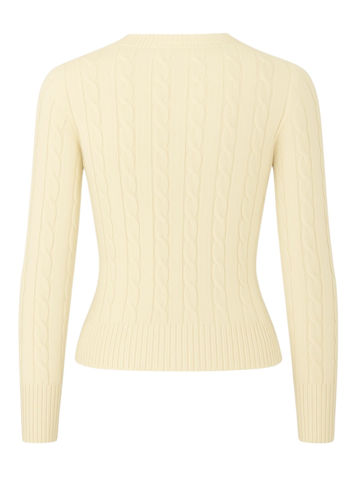 Twist Knit V-Neck Sweater Top