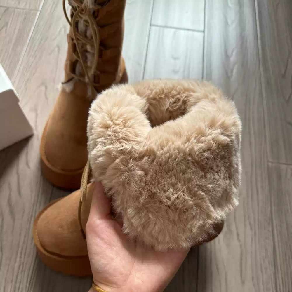 Two-Way Fleece Winter Snow Boots