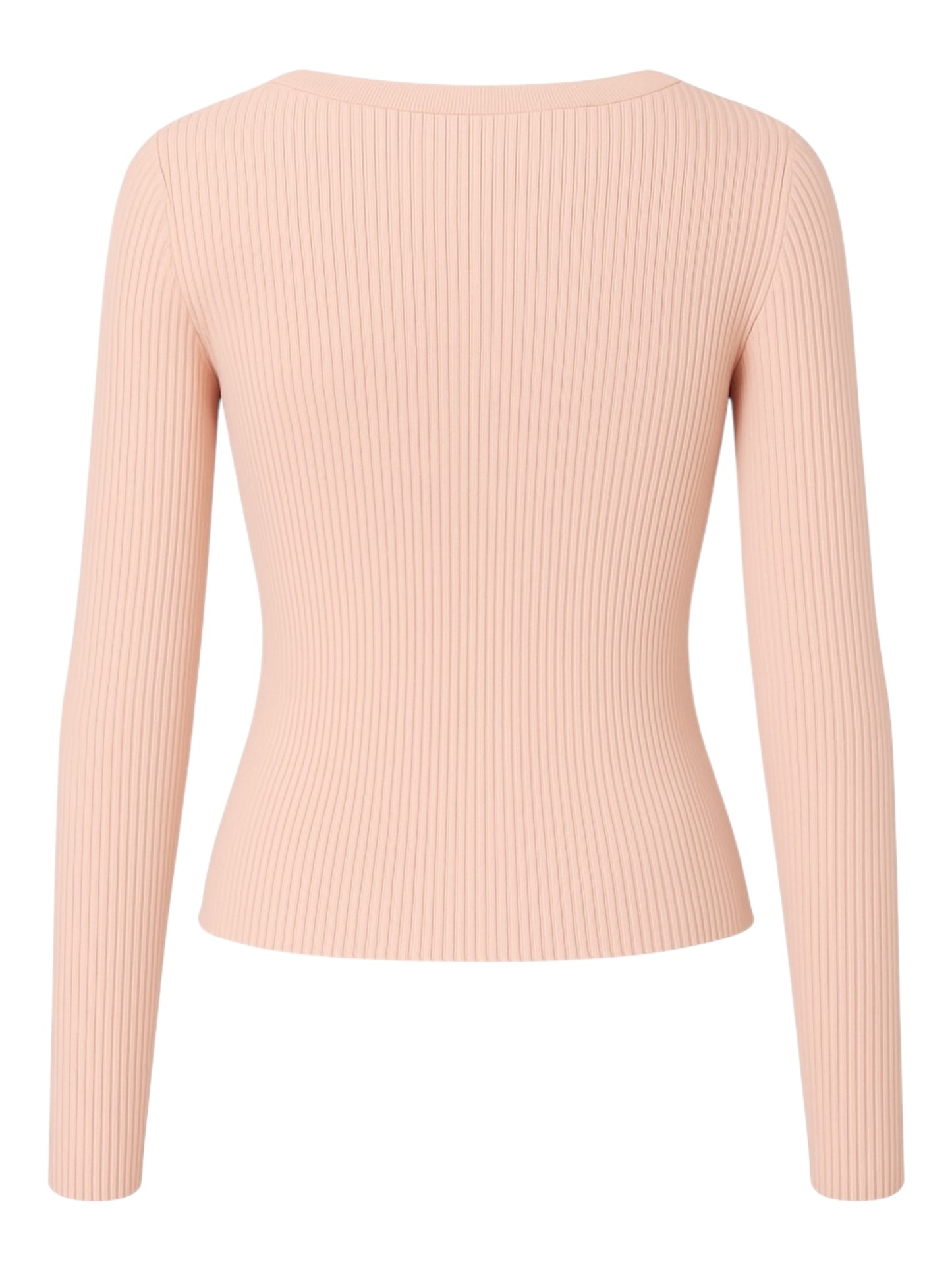 Pink Fluffy Lace Split Knit Sweater