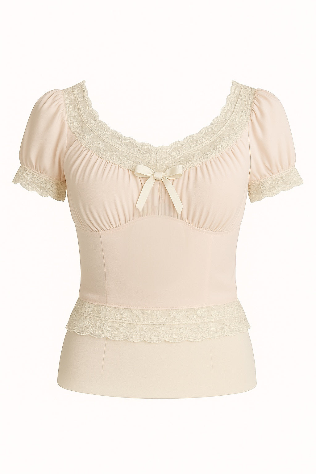 French Lace Cotton Blouse