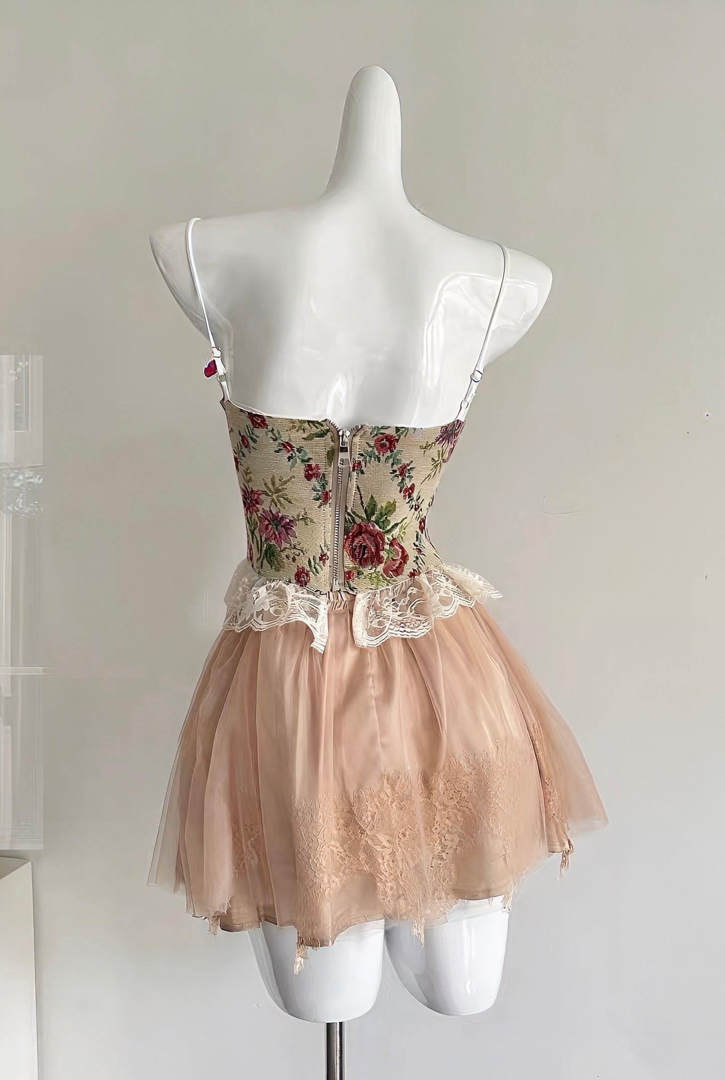 Floral Camisole & Skirt Set