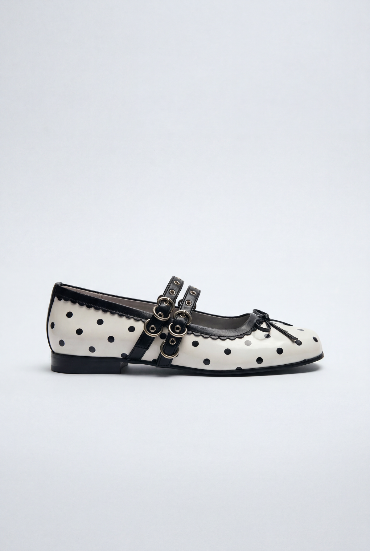 French Polka Dot Mary Janes