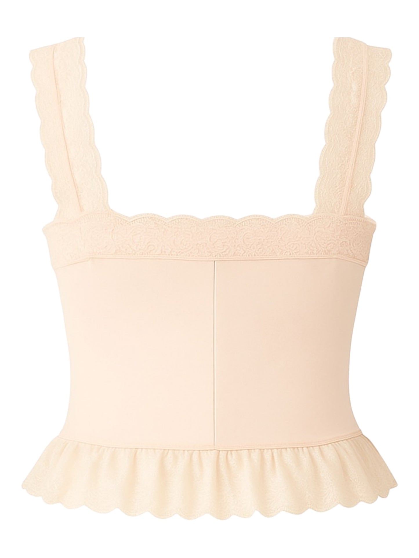 Vintage Pink Tencel Satin Lace Top