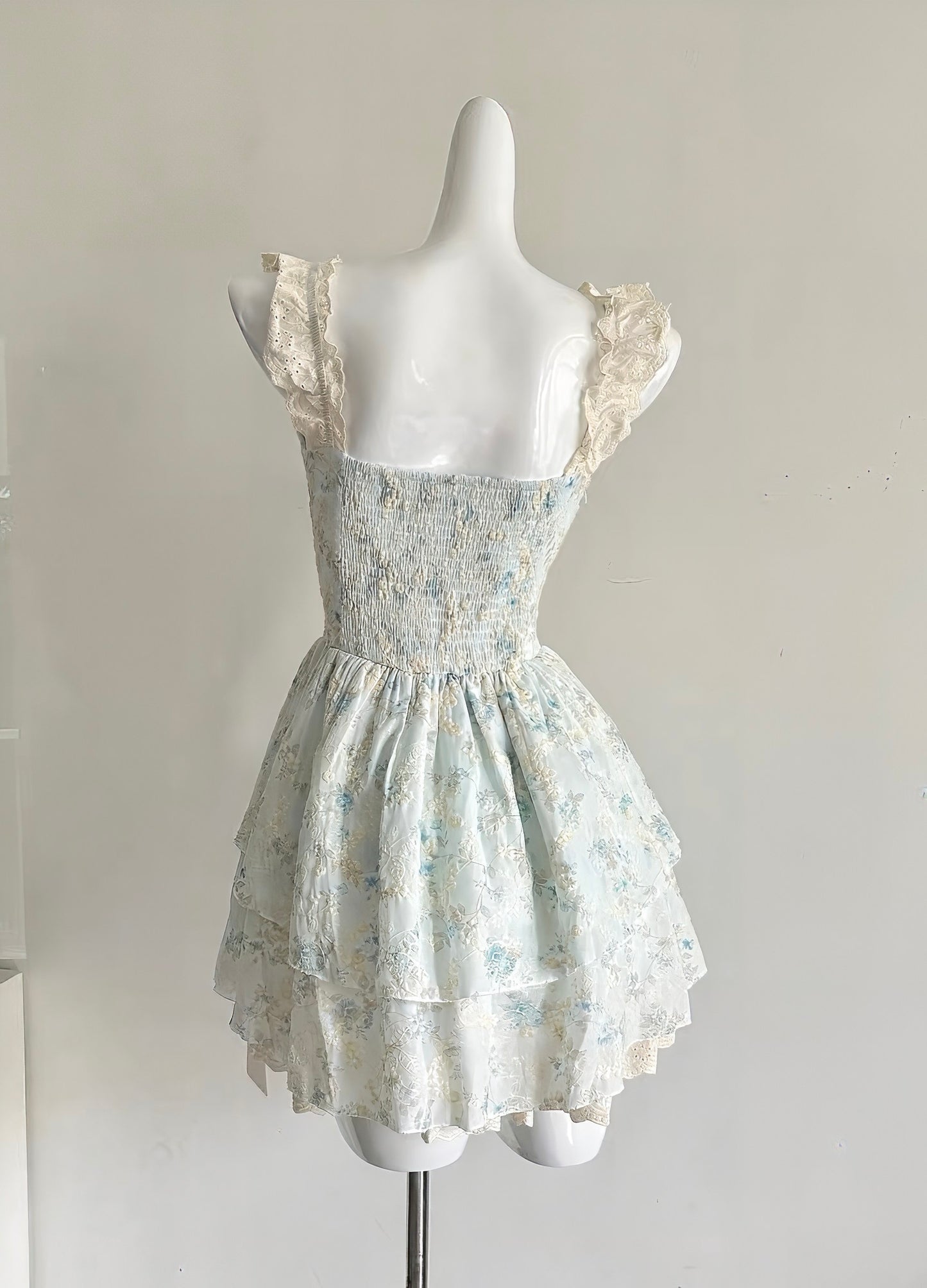 Floral Ruffle Waist Dress