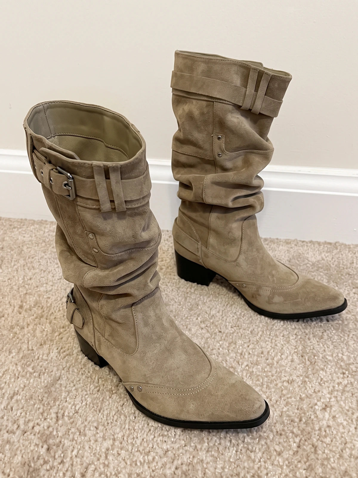 Khaki Darling Boots