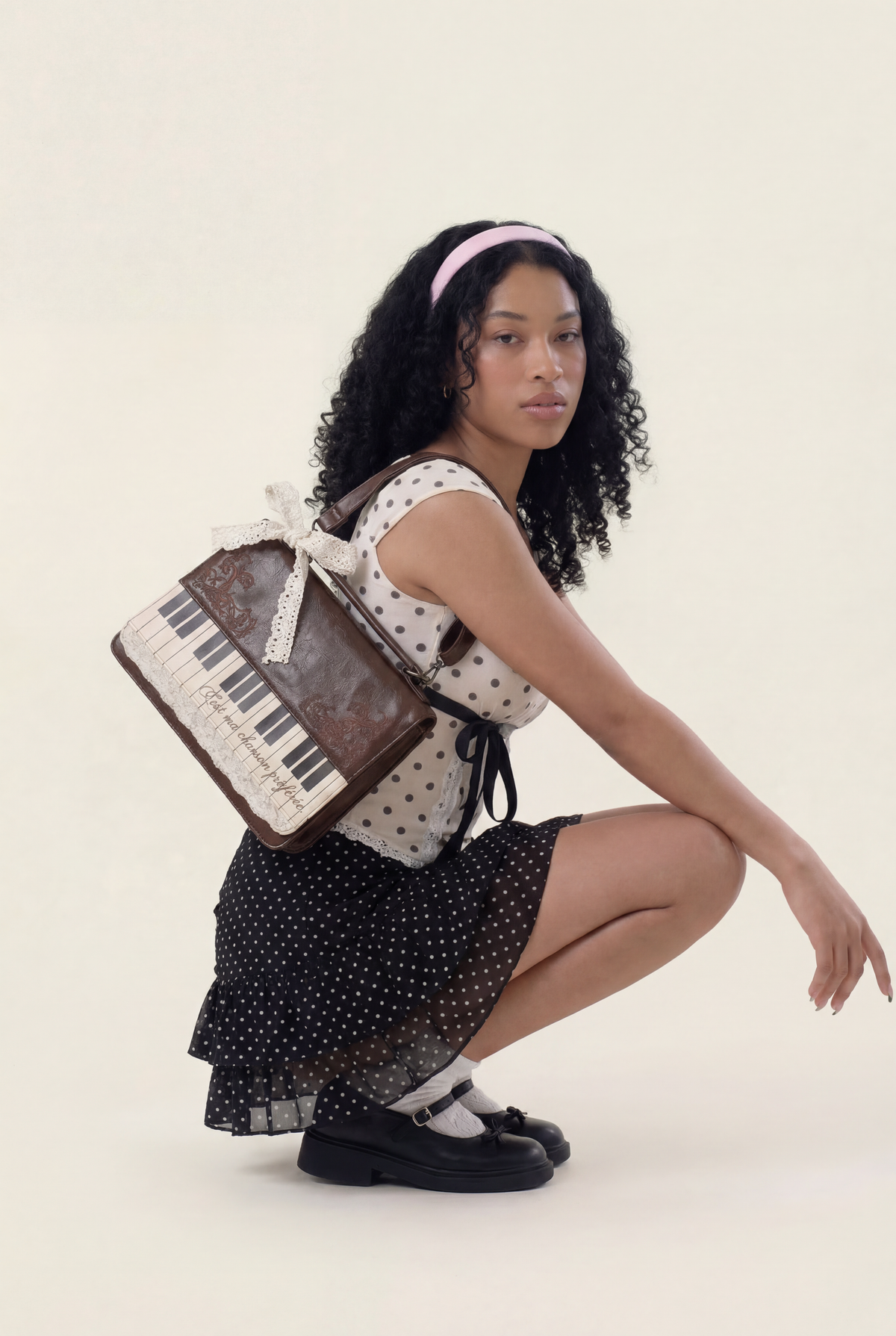 Art Piano Lace Briefcase