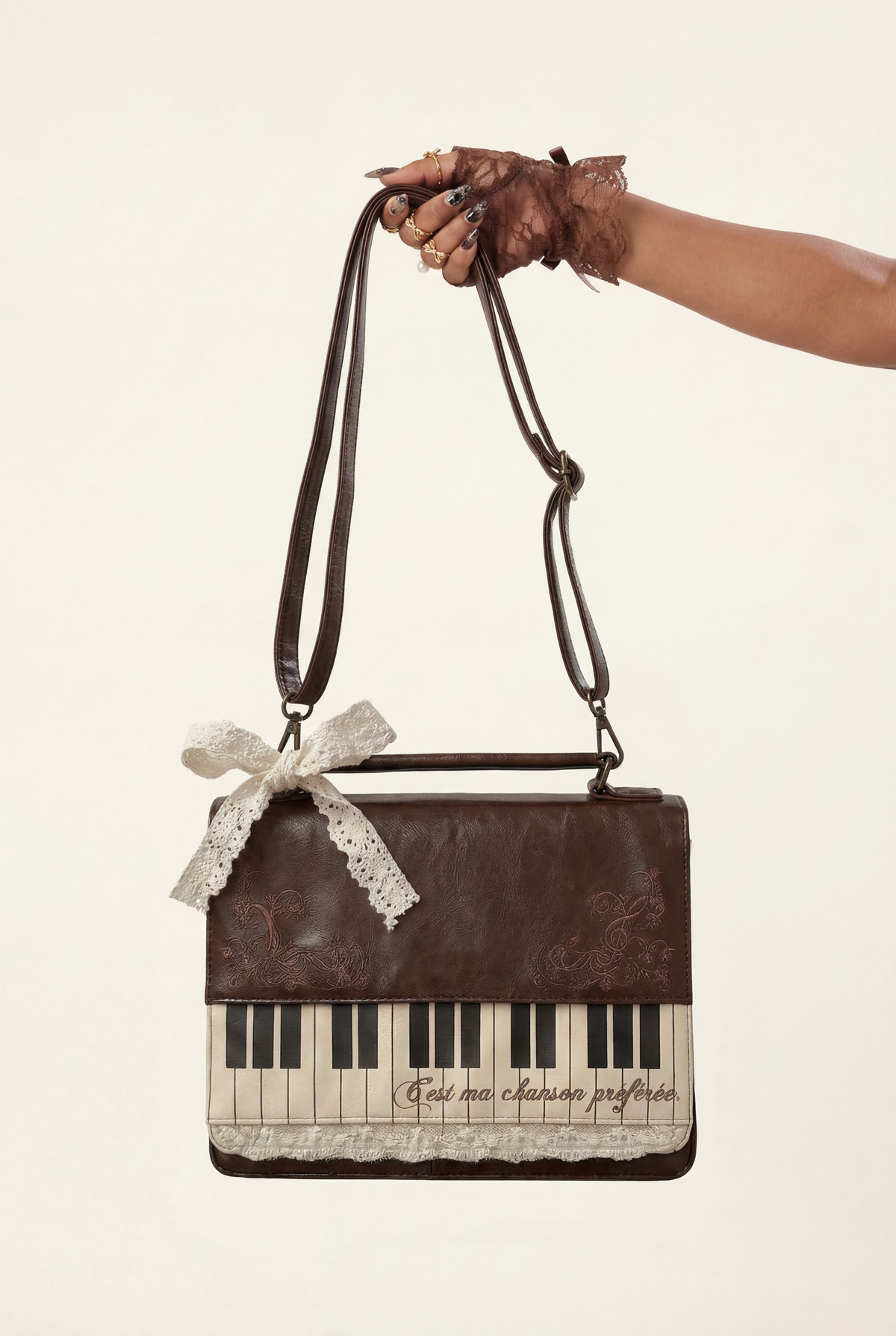 Art Piano Lace Briefcase