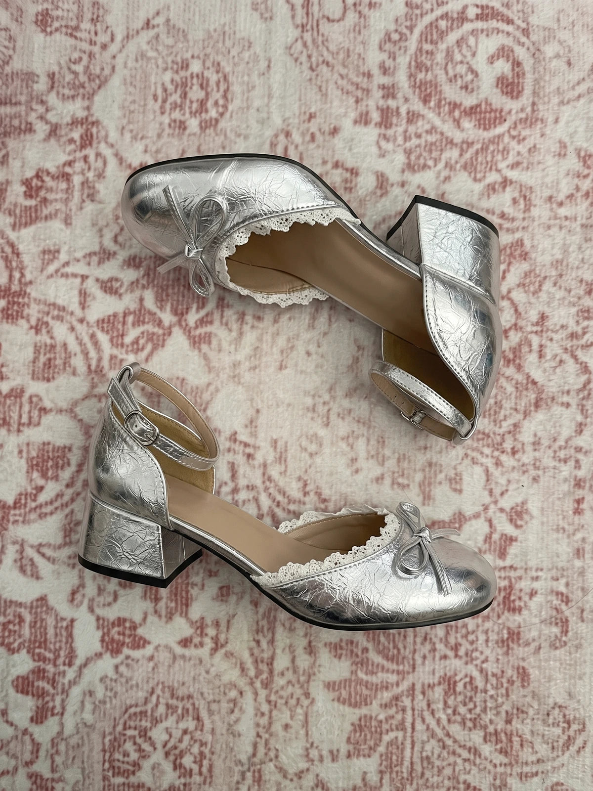 Silver Darling Mary Janes