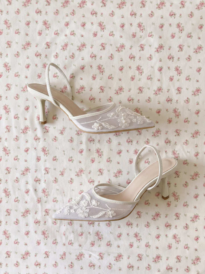 White Darling Sandals