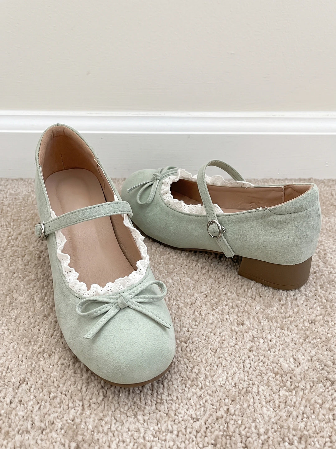 Marisol Mint Lace Ballet Mary Janes