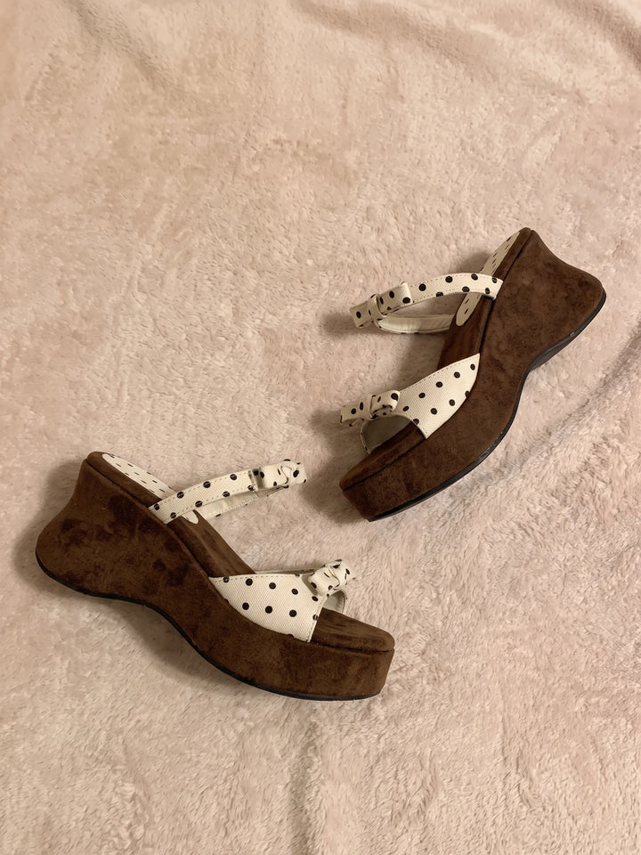 Ribbon Bow Sandals