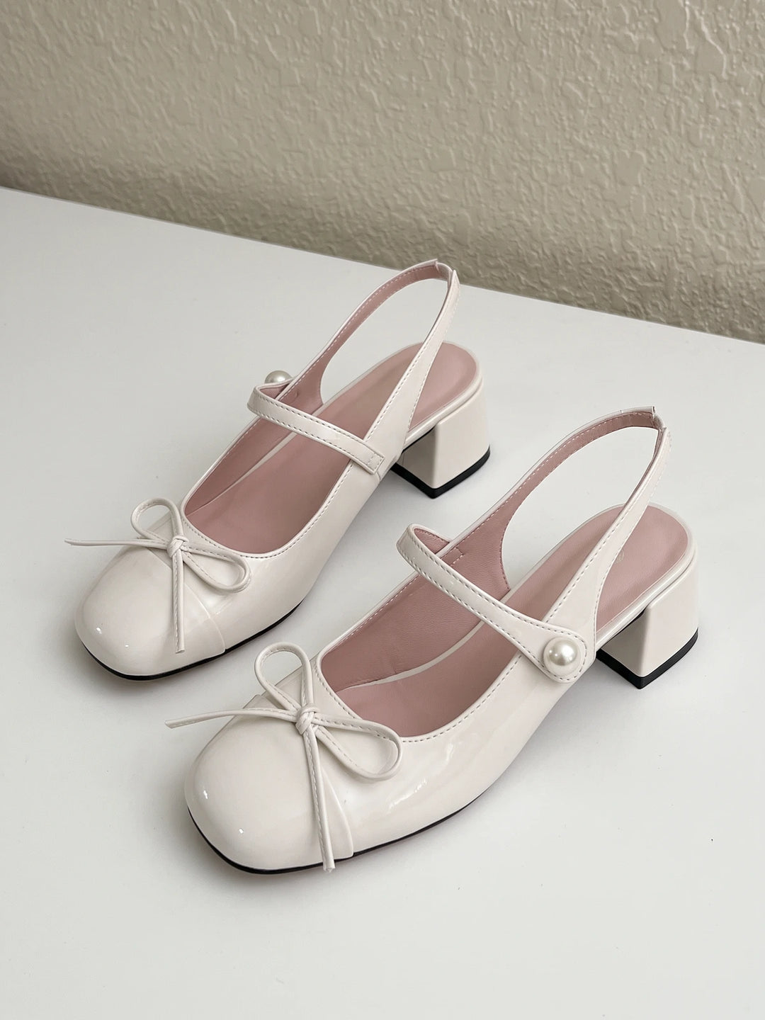 Odette Patent Bow Mary Jane Heels