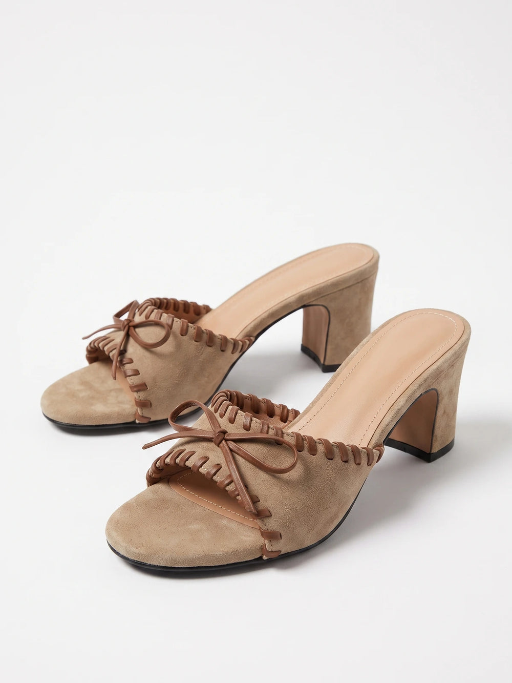 Otteline Suede Bow Mules