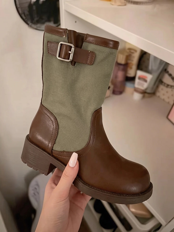 Freya Canvas Panel Boots