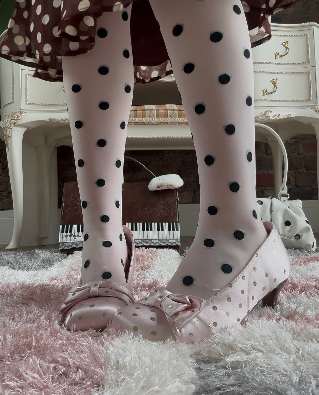 Petal Polka dot Heels
