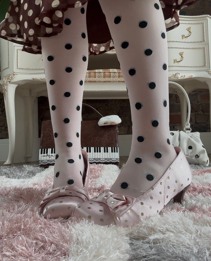 Petal Polka dot Heels