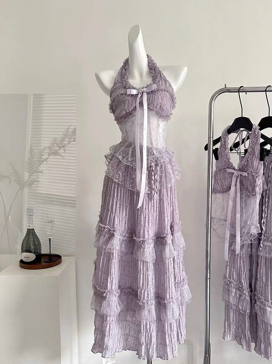 Lavender Lace French Slim Set