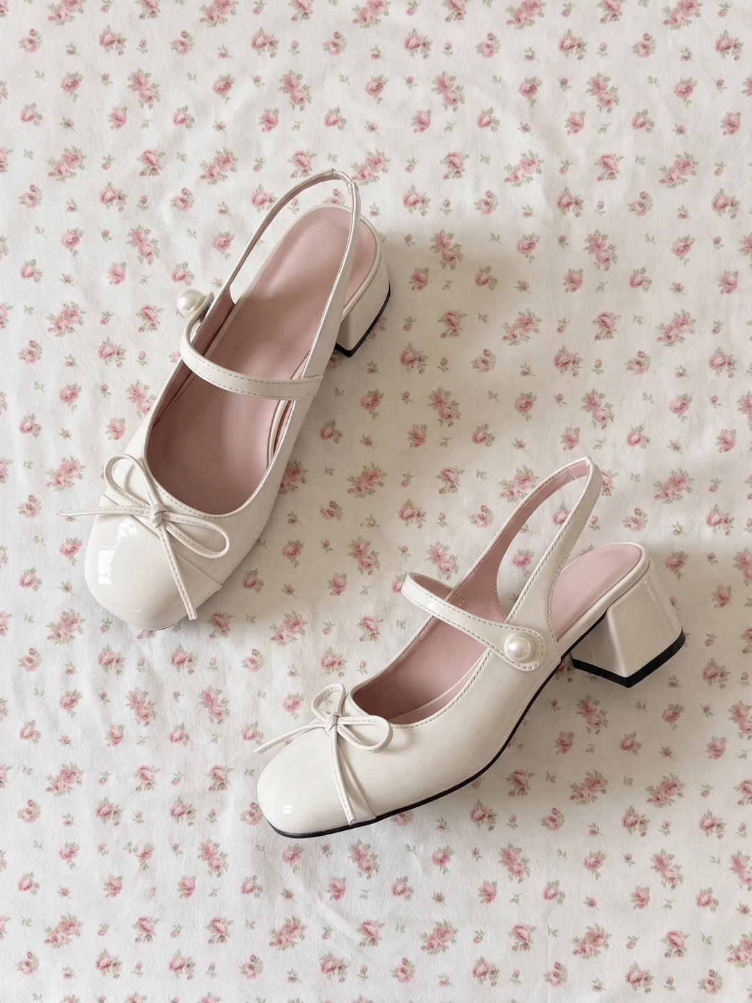 Odette Patent Bow Mary Jane Heels