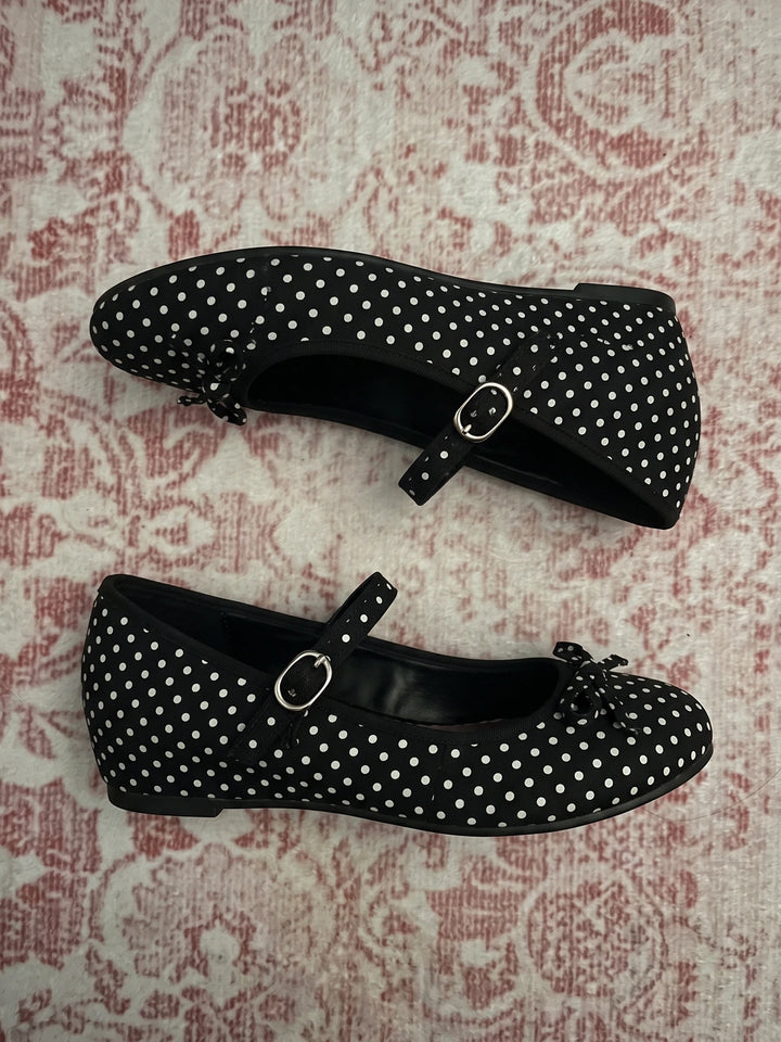 Elodie Polka Mary Jane Flats