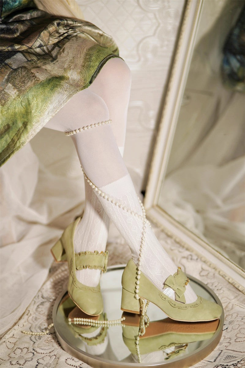 Butterfly Lolita Mid-Heel Shoes