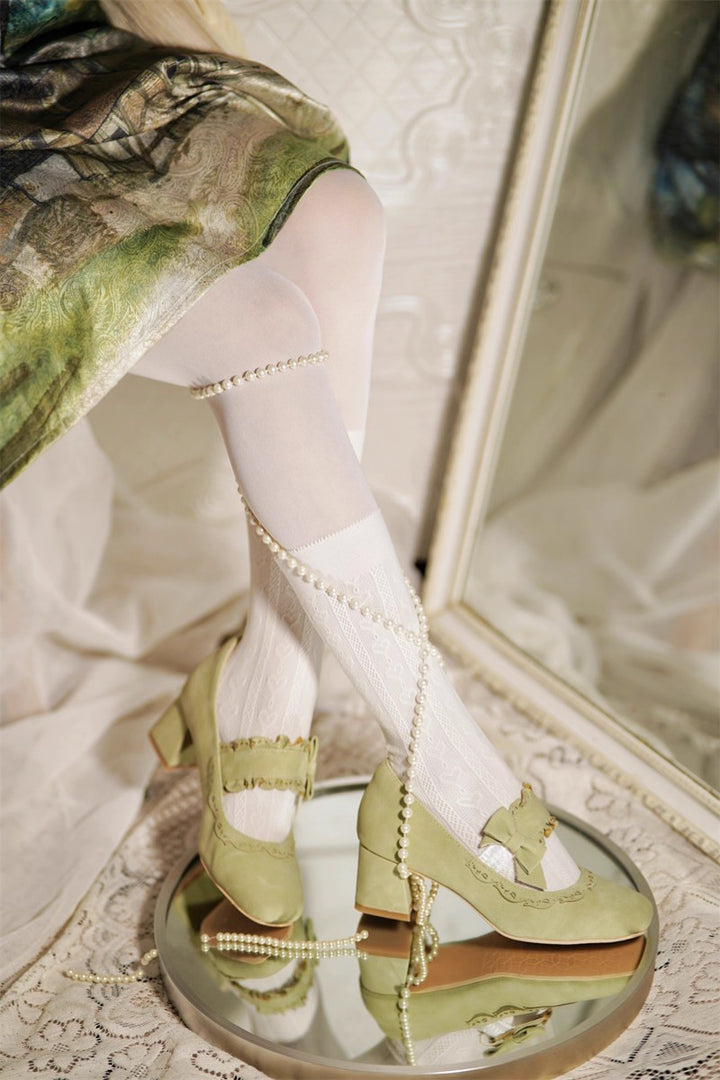 Butterfly Lolita Mid-Heel Shoes