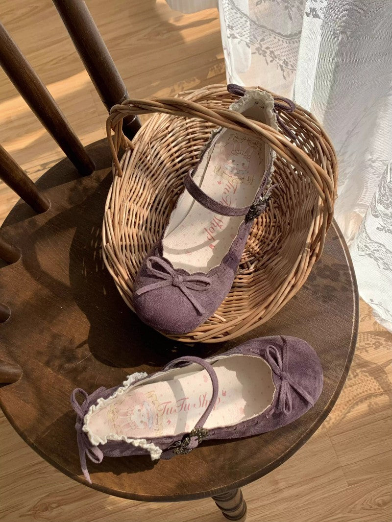 Retro Bow Round-Toe Lolita Shoes