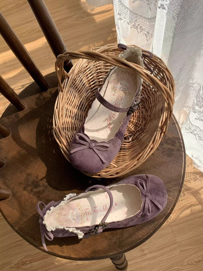 Retro Bow Round-Toe Lolita Shoes