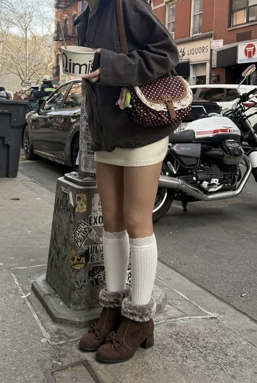 Fleece-Lined Suede Short Boots