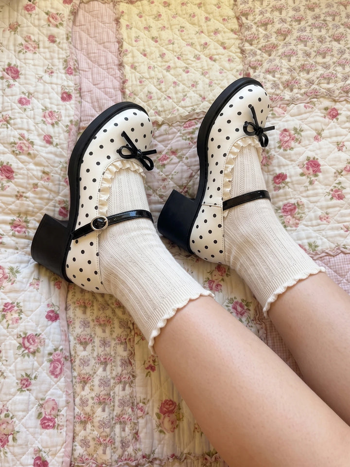Bernadette Polka Dot Mary Jane Heels
