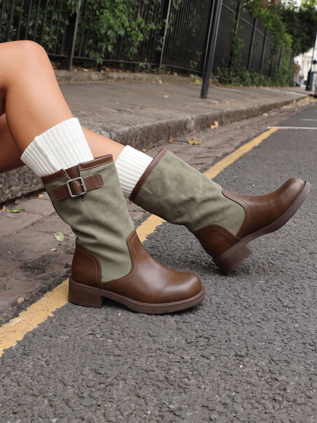 Freya Canvas Panel Boots