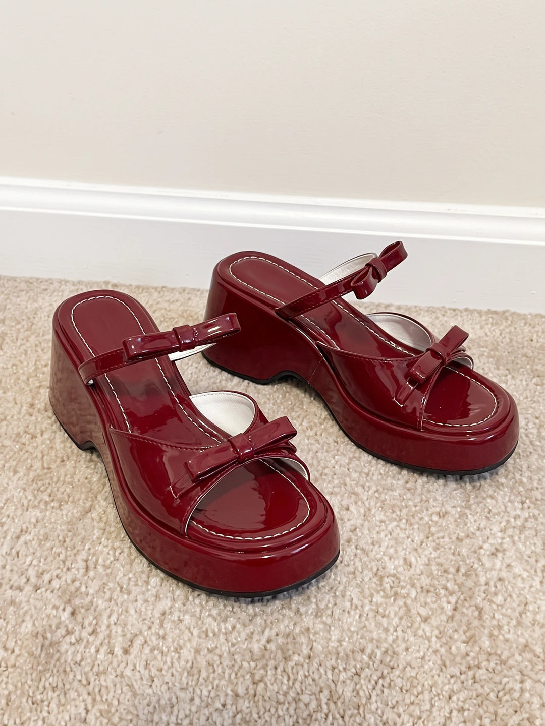Kirsch Double-Strap Mule Sandals