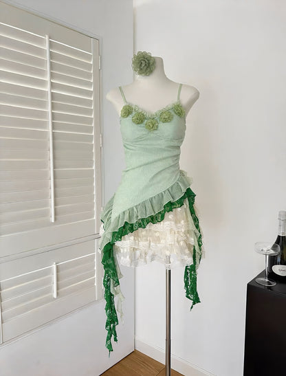Forest Faerie top & skirt set