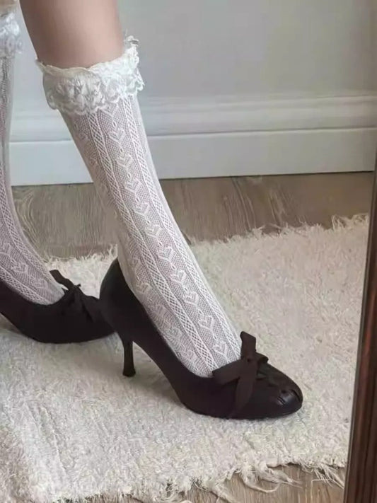 Bow Tie Retro Low Heels