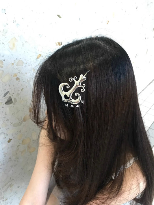 Anchor Metal Side Hair Clip