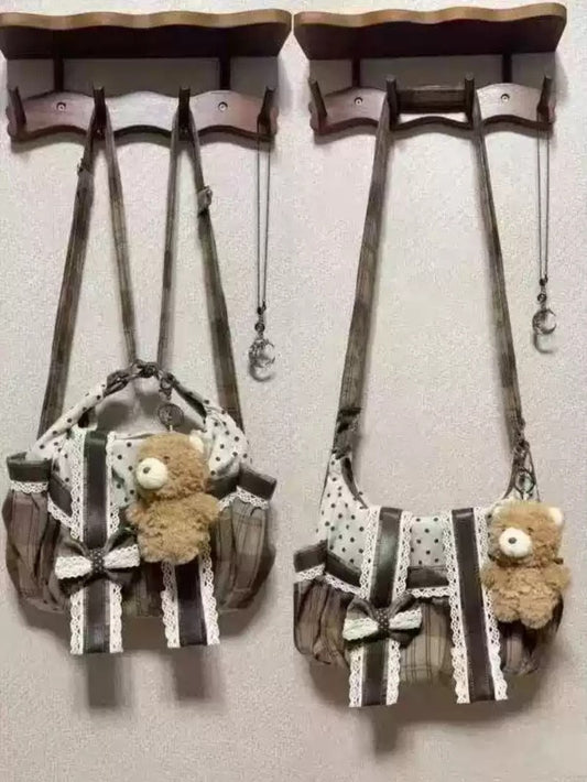 Patchwork Teddy Tote Bag