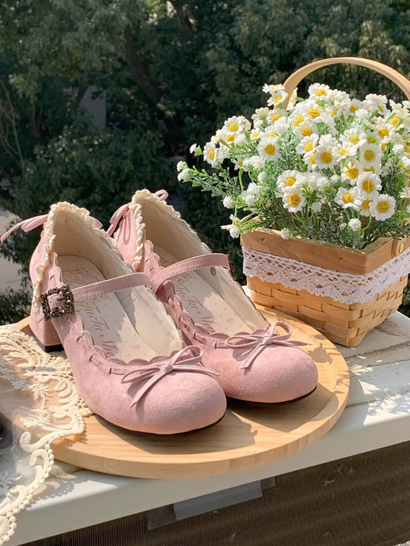 Retro Bow Round-Toe Lolita Shoes