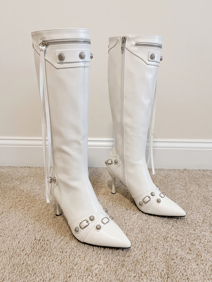 Marianne Studded Stiletto Boots