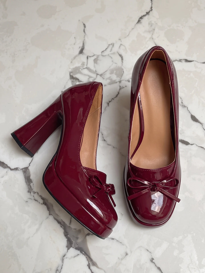 Veronica Flared-Heel Loafer Pump