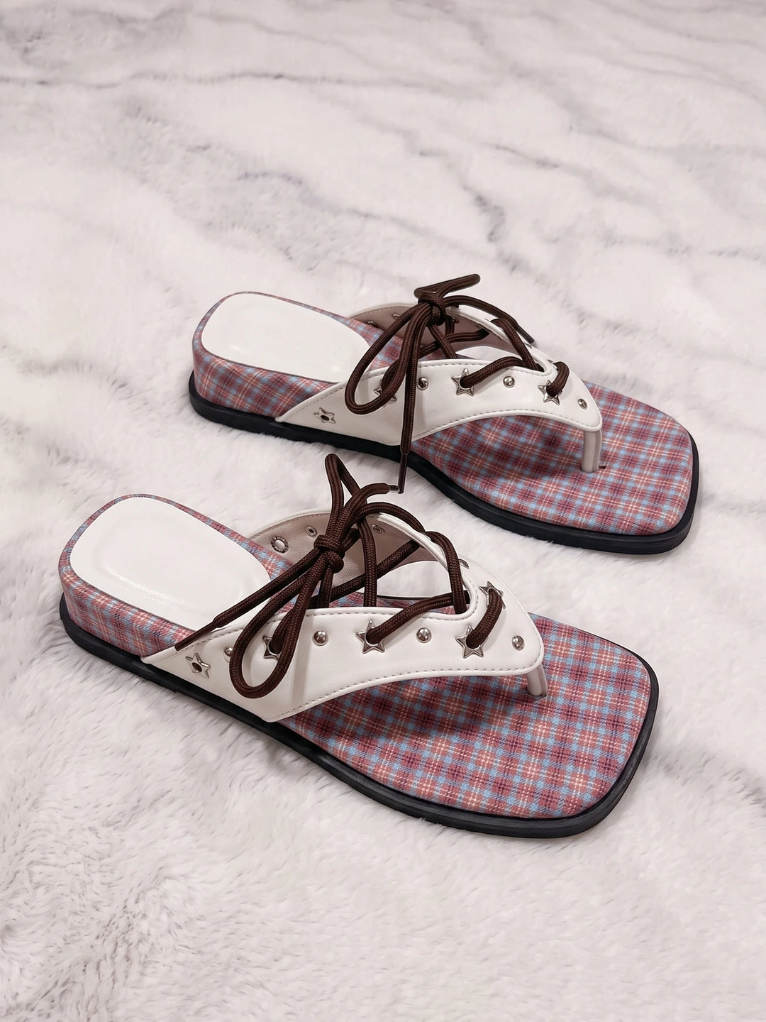 Multi-colored Blue Darling Sandals