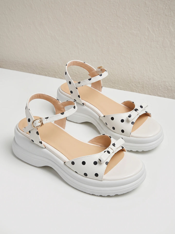 Sabine Polka Dot Platform Sandals