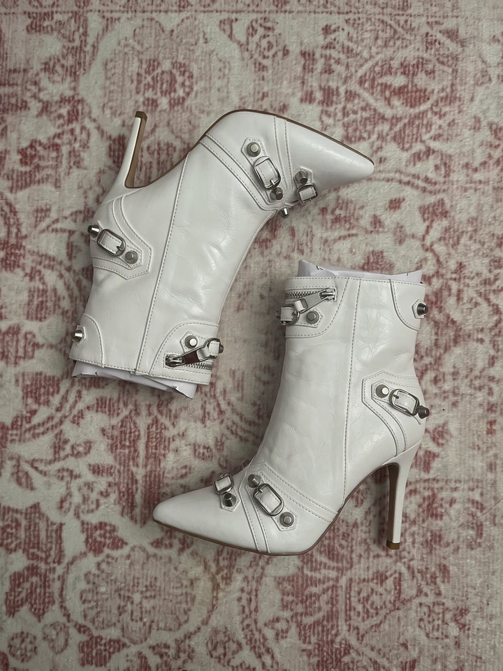 Clementine Buckled Stiletto Boots