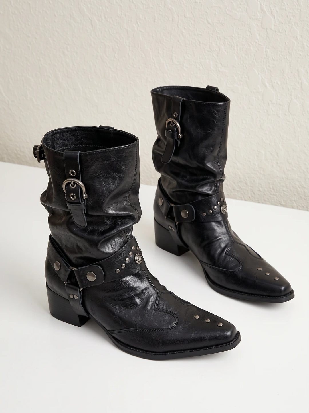 Solange Studded Slouch Boots