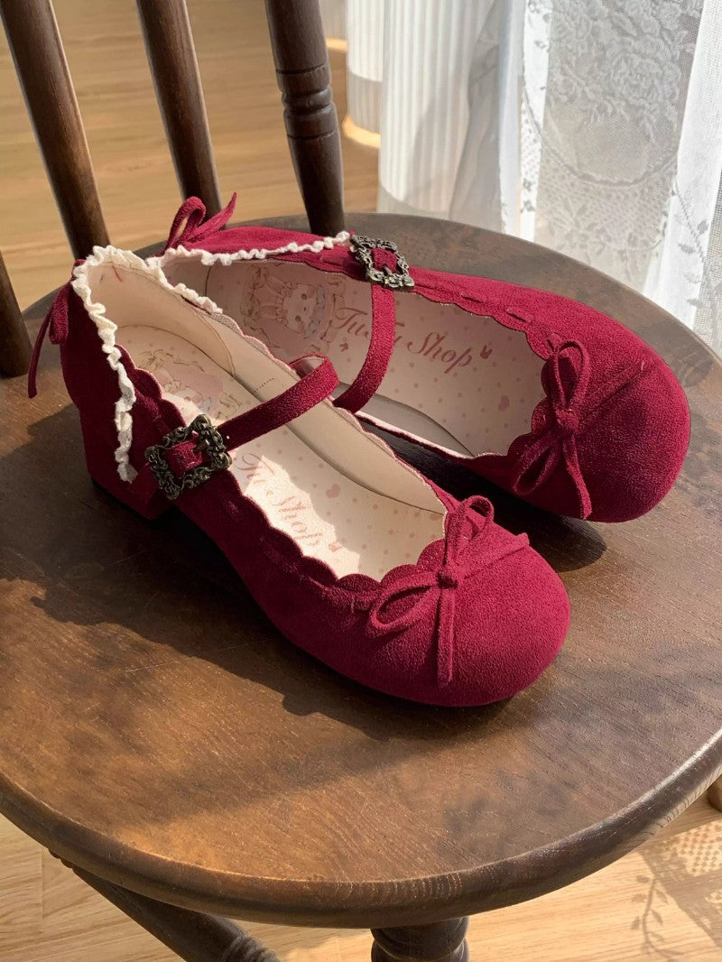 Retro Bow Round-Toe Lolita Shoes